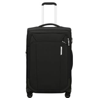 👉 Spinner zwart RPET Samsonite Respark 67 Expandable ozone black Zachte koffer 5400520165459