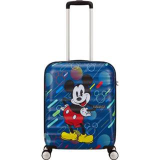 👉 Spinner ABS blauw American Tourister Wavebreaker Disney 55 mickey future pop Harde Koffer 5400520168160