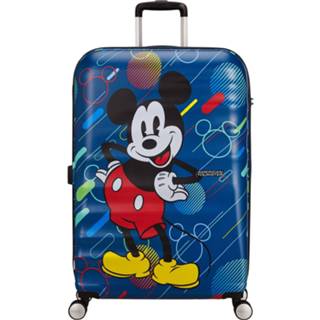 👉 Spinner ABS blauw American Tourister Wavebreaker Disney 77 mickey future pop Harde Koffer 5400520168207