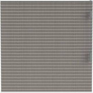 Transparant grijs polyester Plisségordijn enkel 20mm - donkergrijs (20511) Leen Bakker 8714901796581