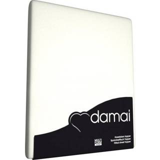 👉 Topdek hoeslaken wit Damai Nightkiss - Double Jersey (10-15 cm) 180 x 200 cm 8712366481714