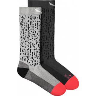 👉 Sock vrouwen grijs Salewa - Women's MTN TRN Abmahnung AM Crew Wandelsokken maat 42-44, 4053866401821