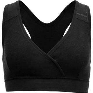 👉 XL zwart vrouwen Devold - Women's Nibba Fleece Merino Bra Merino-ondergoed maat XL, 7028567496640