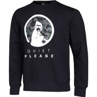 👉 Longsleeve zwart XXL mannen Quiet Please Longline Heren 4060452038033