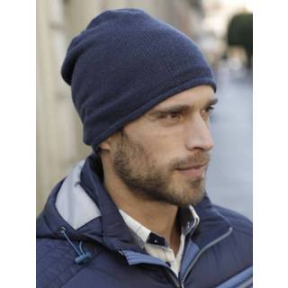 👉 Keerbare muts in beanie-stijl BABISTA Marine/Grijs