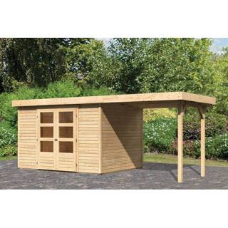 👉 Tuinhuisje Woodfeeling | Tuinhuis Askola 5 met Overkapping 2,4 Onbehandeld 4010090732480