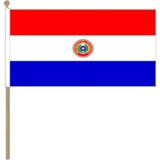 👉 Zwaai vlag stof active Zwaaivlag Paraguay 30x45cm | 7435127329322