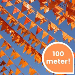 👉 Vlaggen lijn active oranje Vlaggenlijn - 100 meter! 7424953739740