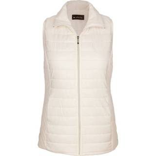 👉 Bodywarmer offwhite kunstvezels effen vrouwen met een mix van stiksels m. collection 4055708541320