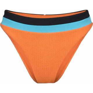 👉 Seafolly - Women's Slice of Splice Spliced High Rise - Bikinibroekje maat 10, oranje