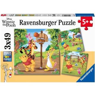 👉 Puzzel disney kinderpuzzels Winnie the Pooh Sportdag (3x49 stukjes) 4005556051878