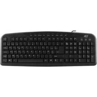 👉 Toetsenbord zwart ACT AC5405 USB AZERTY Belgisch 8716065490787