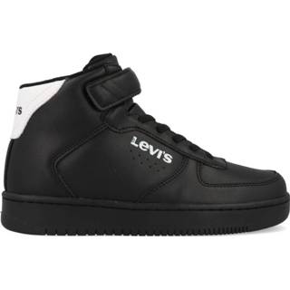 👉 Wit leer jongens 32 jeugd Levi's New Union Mid Bo VL K 2244 119709 0910 Zwart-32 maat 8720656080288