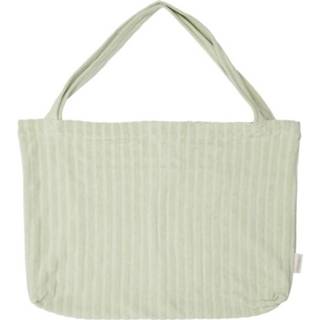 👉 Luiertas mama groen Mommy Tote Bag Grote Rib Terry Badstof - 8720629653341