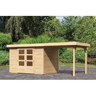 👉 Tuinhuisje Woodfeeling | Tuinhuis Askola 4 met Overkapping 2,4 Onbehandeld 4010090732473