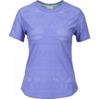 👉 Short sleeve XXL vrouwen purper New Balance - Women's Q Speed Jacquard Hardloopshirt maat XXL, 195907243350