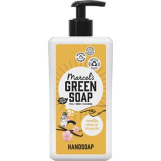 👉 Handzeep donkergroen active 2+1 gratis: Marcel's Green Soap Vanille&Cherry Blossom 500 ml 8720254337623