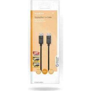 👉 DisplayPort PVC DisplayPort-Kabel | Male 8KHz Vernikkeld 1.0 m Rond 5412810336173