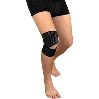 👉 Knie bandage zwart unisex Kniebandage met antislipnoppen Hydas 4004128002232