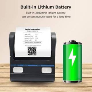 👉 Thermal printer Milestone MHT-P8001 Portable 80mm BT+USB Dual-mode Connection Built-in Rechargeable Lithium Battery UK Plug