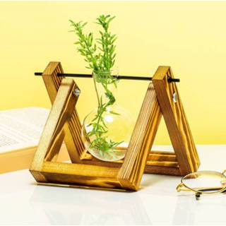 👉 Glas houten Stekjesvaas - 3 Glaasjes 4260348479821