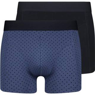 👉 Blauw bamboe elastaan s donkerblauw mannen HEMA Heren Boxers Kort Met Long Lasting - 2 Stuks (donkerblauw)