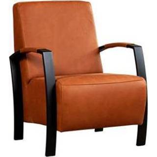 👉 Leren fauteuil glory 342 bruin, bruin leer, bruine stoel