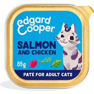 👉 Kattenvoer active Edgard&Cooper Adult Pate Zalm - Kip 85 gr 5407009641114