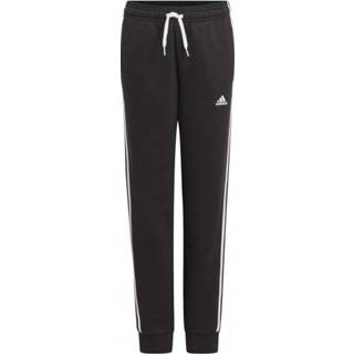 👉 Adidas - Boy's 3 Stripes Full Length Cuffed Pants - Trainingsbroek maat 176, zwart