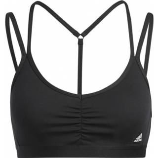 👉 Adidas - Women's Yo Ess LS Bra - Sportbeha maat M - Cup: A-C, zwart