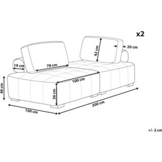 👉 Stoffen bankstel grijs Modulair TIBRO 4251682282444