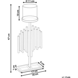 👉 Kaarshouder metalen goud Hurricane 47cm NIAS 4251682282901