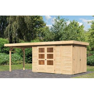 👉 Tuinhuisje Woodfeeling | Tuinhuis Retola 3 met Overkapping 2,8 en Opslagruimte 4010090829586
