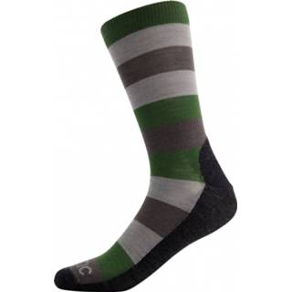 👉 Sock grijs uniseks Stoic - Merino Trekking Crew Socks Stripes Wandelsokken maat 45-47, 8025601161310