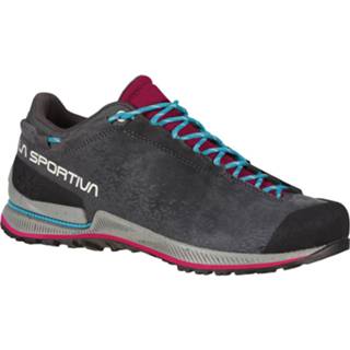 👉 La Sportiva - Women's TX2 Evo Leather - Approachschoenen maat 40,5, grijs