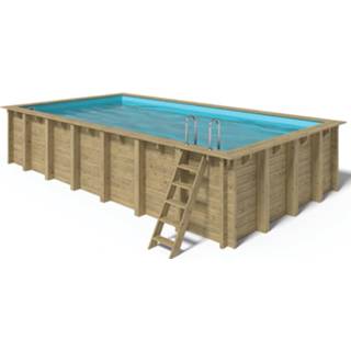 👉 Zwembad houten Fonteyn | Rechthoek 700x400x145 cm
