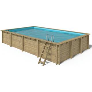👉 Zwembad houten Fonteyn | Rechthoek 800x400x145 cm