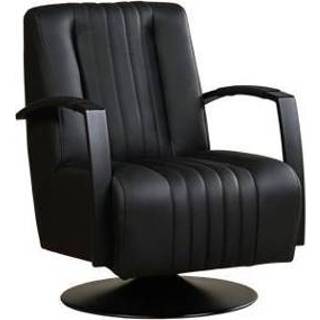 👉 Leren draaifauteuil galaxy 338 zwart, zwart leer, zwarte draaistoel