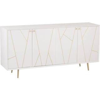 👉 Dressoir MDF landelijk wit J-Line Bliss 5400924250317