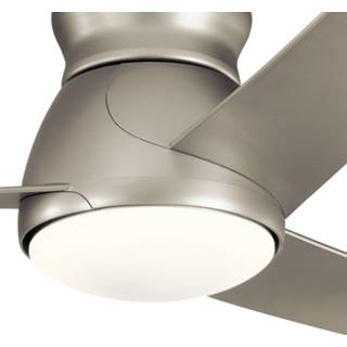 👉 Plafondventilator nikkel geborsteld LED Eris, IP44 5024005728511