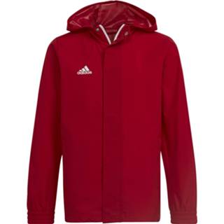 Trainingsjack rood Adidas Entrada 22 All Weather Junior 4065417137080