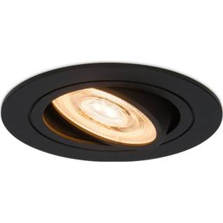 👉 Inbouwspot wit zwart aluminium HOFTRONIC™ Miro LED met kleine inbouwdiepte - 3.8 Watt Warm 2700K module Dimbaar IP20 voor binnen 8720365441899
