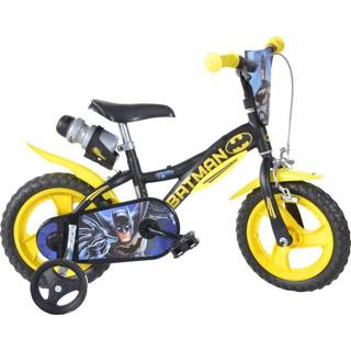 👉 Geel staal kinderen jongens stadsfiets kinderfietsen doortrapper vast batman single Dino 12 Inch 21 cm 8006817907725