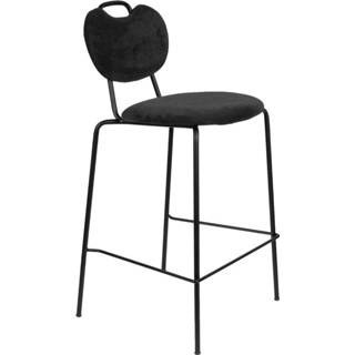 👉 Barstoel polyester hout landelijk grijs zwart roze groen naturel Wants&Needs Furniture Aspen 8718548059993 8718548060005