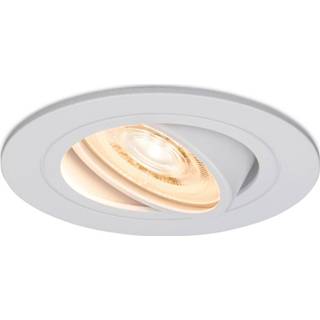 👉 Inbouwspot wit aluminium HOFTRONIC™ Pittsburg LED met kleine inbouwdiepte - 3.8 Watt Warm 2700K module Dimbaar IP20 voor binnen 8720365441417