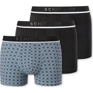 👉 Boxer short XL zwart Schiesser boxershorts 95/5 zwart-print 3-pack 4007066116870