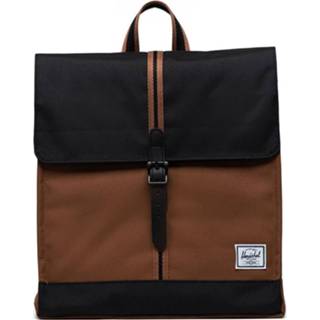 👉 Rugzak zwart Gerecycled PET city bruin Herschel Mid-Volume Saddle/Black 828432550753