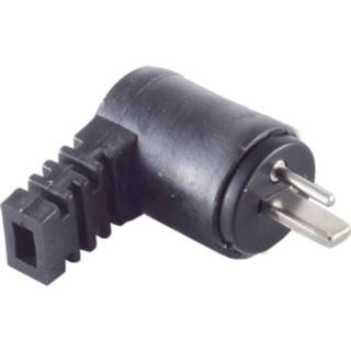 👉 Zwart active Haakse 2-pin DIN Luidsprekerconnector (m) - Schroefbaar 4017538540317