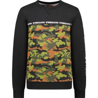 👉 Jongens sweater groen Tygo & Vito camou - Forrest 8720173923228