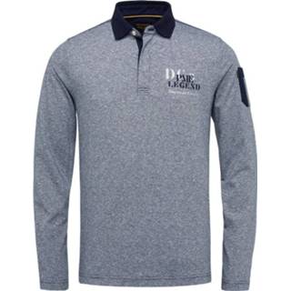 👉 Longsleeve polo male m blauw streep polyester PME Legend 8720672074001 2900062395015